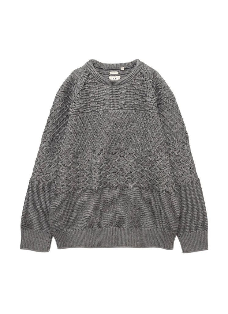 nanamica "CREW NECK SWEATER" HEATHER GRAY