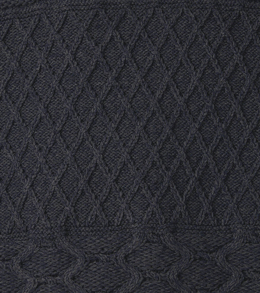 nanmica "CREW NECK SWEATER" BLACK