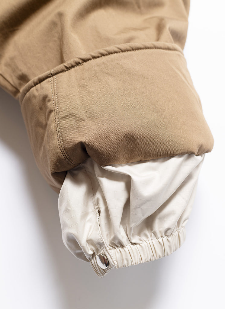 nanamica "UPPER DECK INSULATION JACKET" LIGHT BROWN