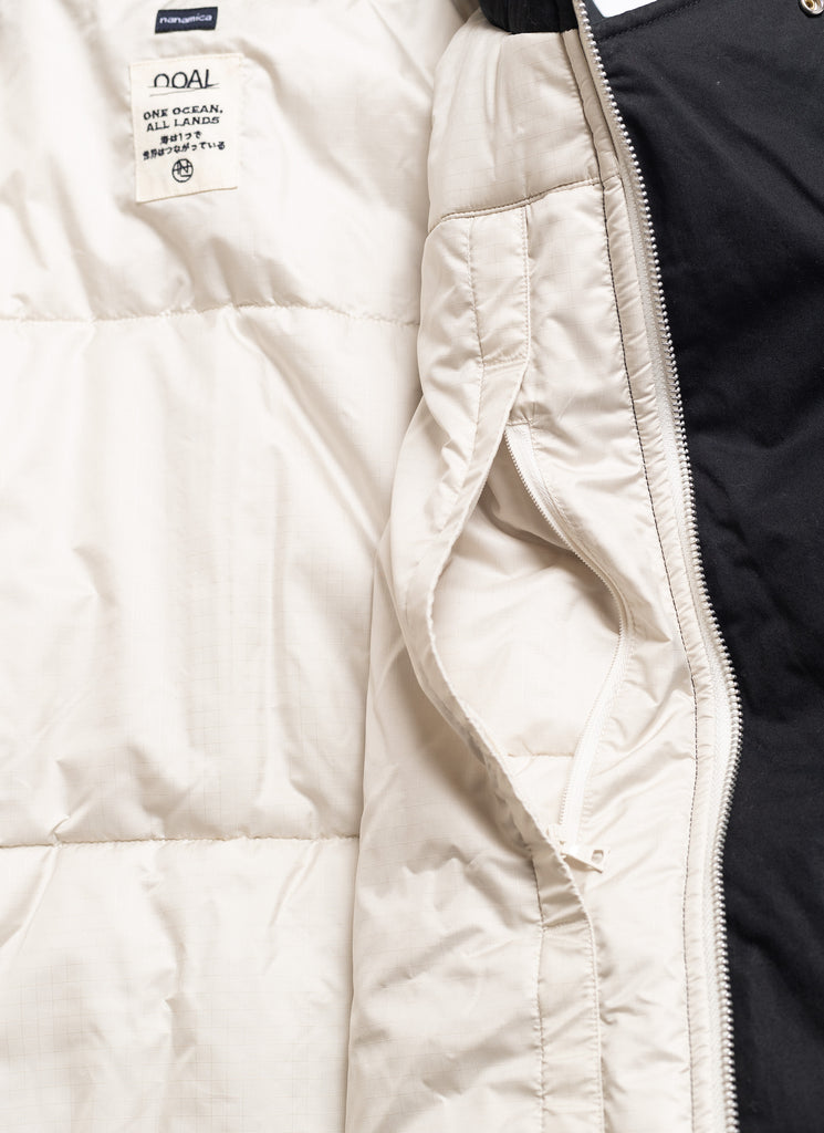 nanamica "UPPER DECK INSULATION JACKET" BLACK