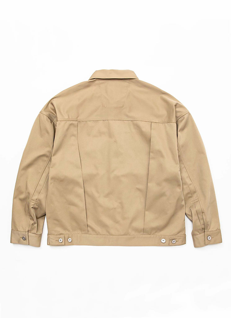 meanswhile "PLEATED SLEEVE BLOUSE X DICKIES®" BEIGE