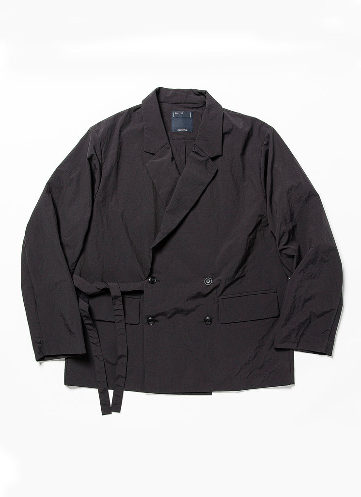 MEANSWHILE "SAMUE DOUBLE BREST JACKET" OFF BLACK