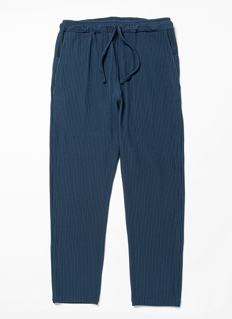 meanswhile "UNEVEN FABRIC SLIM TROUSERS" NAVY
