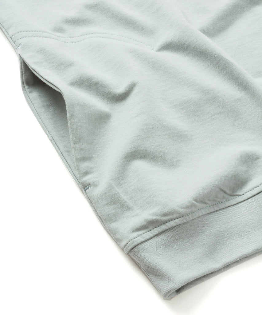 SANDINISTA MFG "INLAY 3/4 SLEEVE RIB T-SHIRT" PALE GREEN