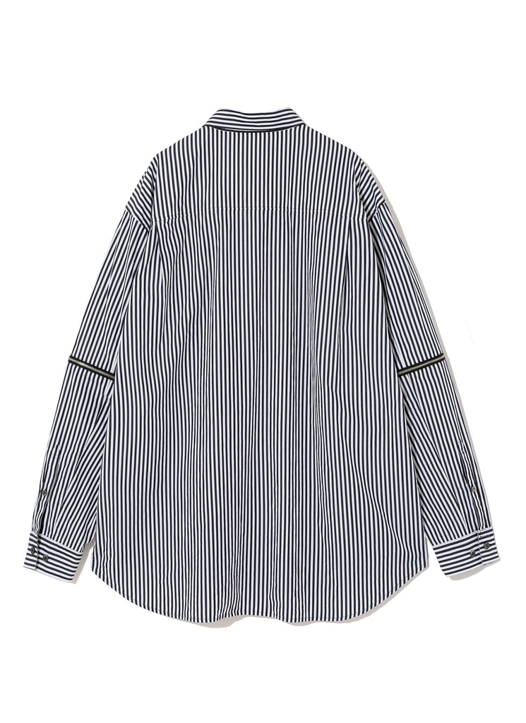 UNDERCOVER "UC1C4407 STRIPED SHIRT " BLACK X WHITE