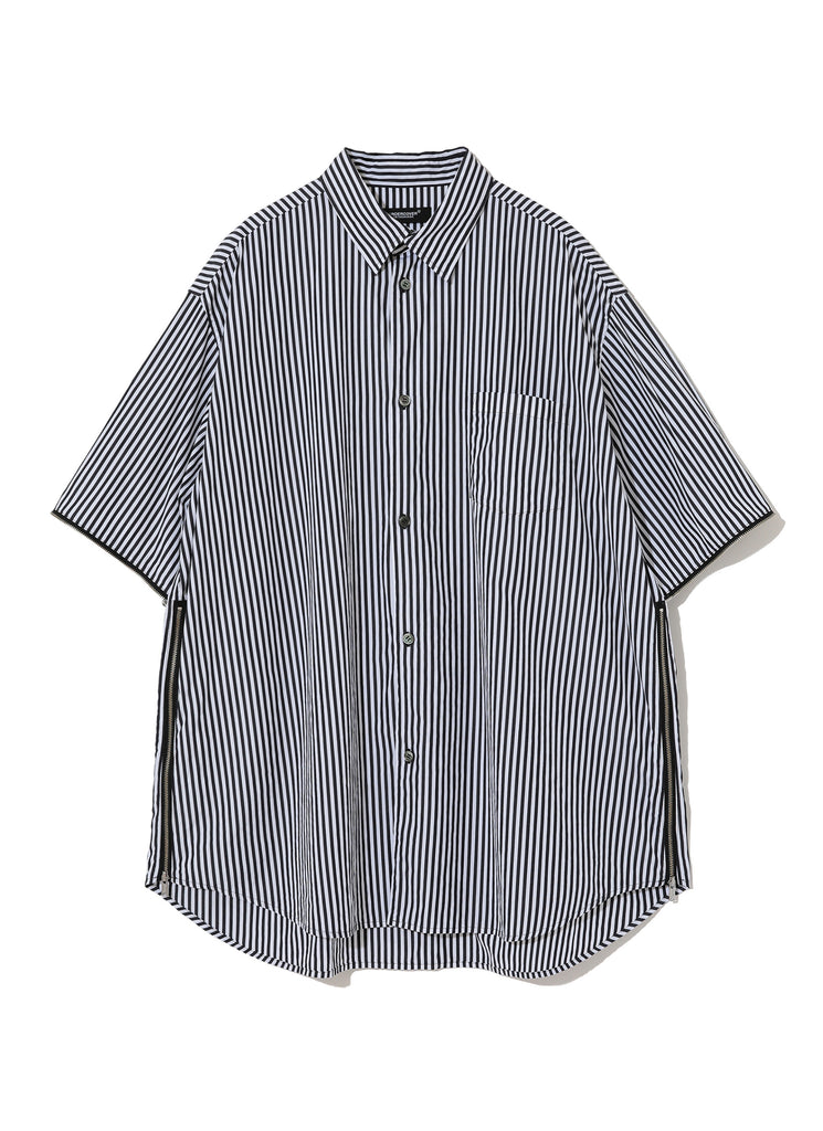 UNDERCOVER "UC1C4407 STRIPED SHIRT " BLACK X WHITE