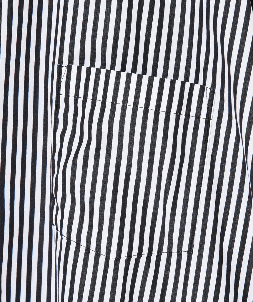 UNDERCOVER "UC1C4407 STRIPED SHIRT " BLACK X WHITE