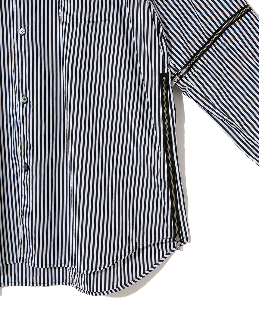 UNDERCOVER "UC1C4407 STRIPED SHIRT " BLACK X WHITE