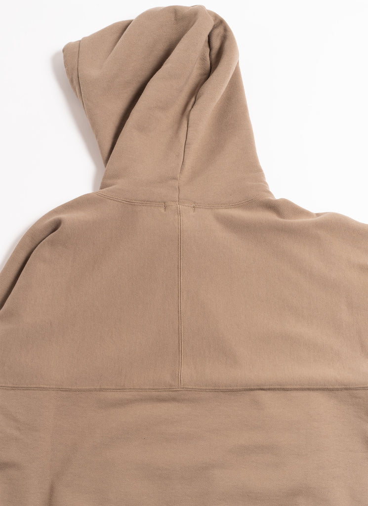 NANAMICA "HOODED PULLOVER" TAUPE