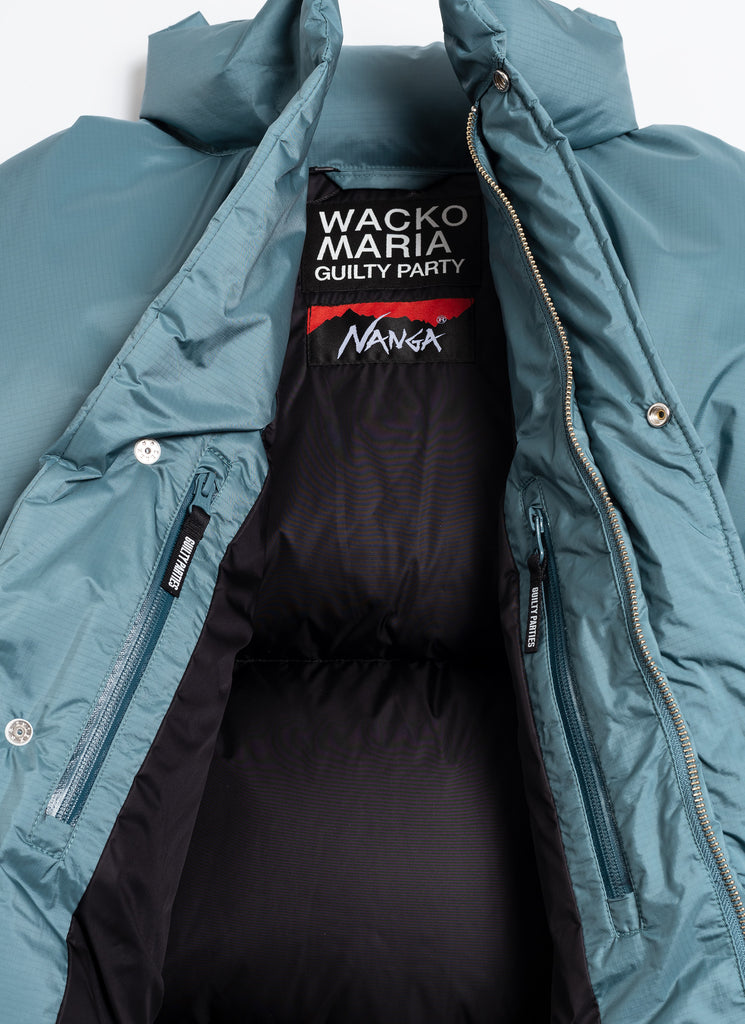 WACKO MARIA/GUILTY PARTIES X NANGA "DOWN JACKET" BLUE GRAY